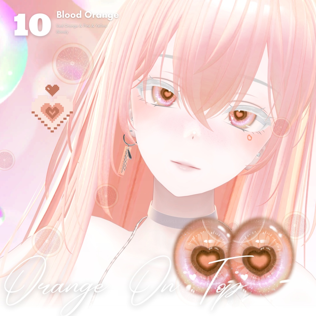 【森羅Shinra】Hearti Eye Texture + Tattoo + Makeup