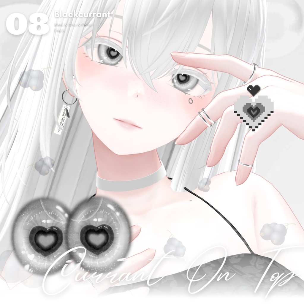 【森羅Shinra】Hearti Eye Texture + Tattoo + Makeup