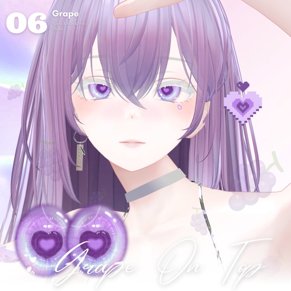 【森羅Shinra】Hearti Eye Texture + Tattoo + Makeup