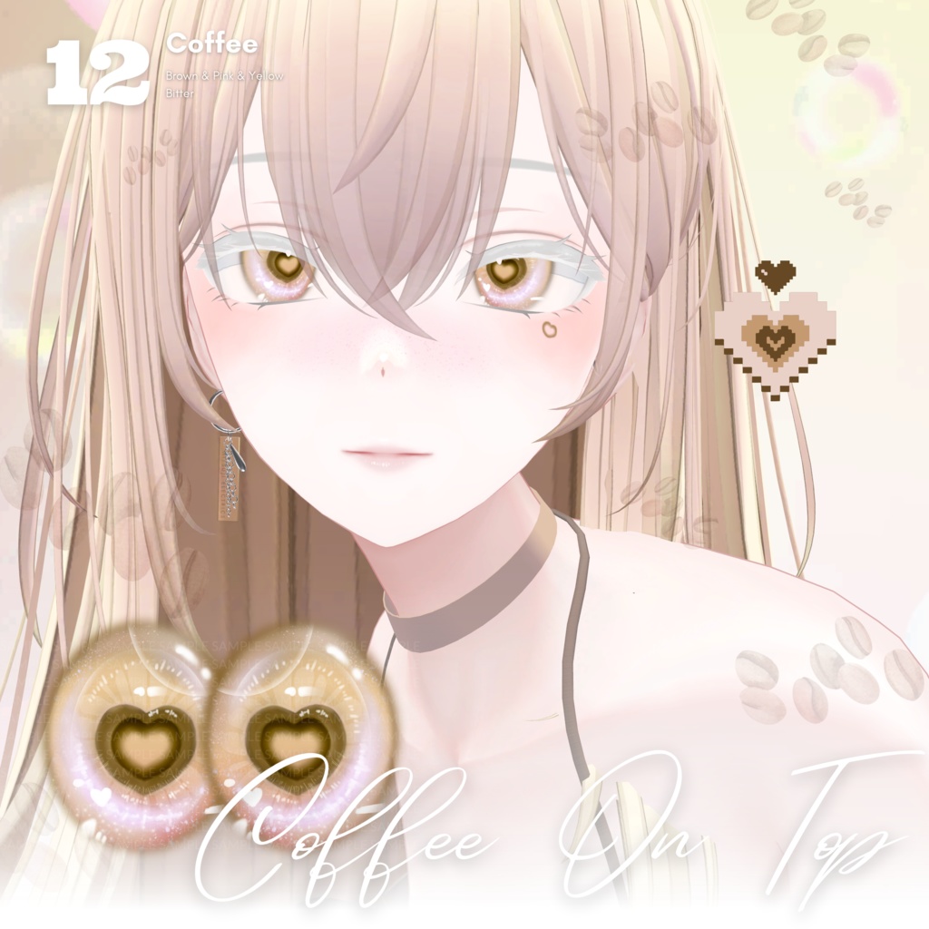 【森羅Shinra】Hearti Eye Texture + Tattoo + Makeup