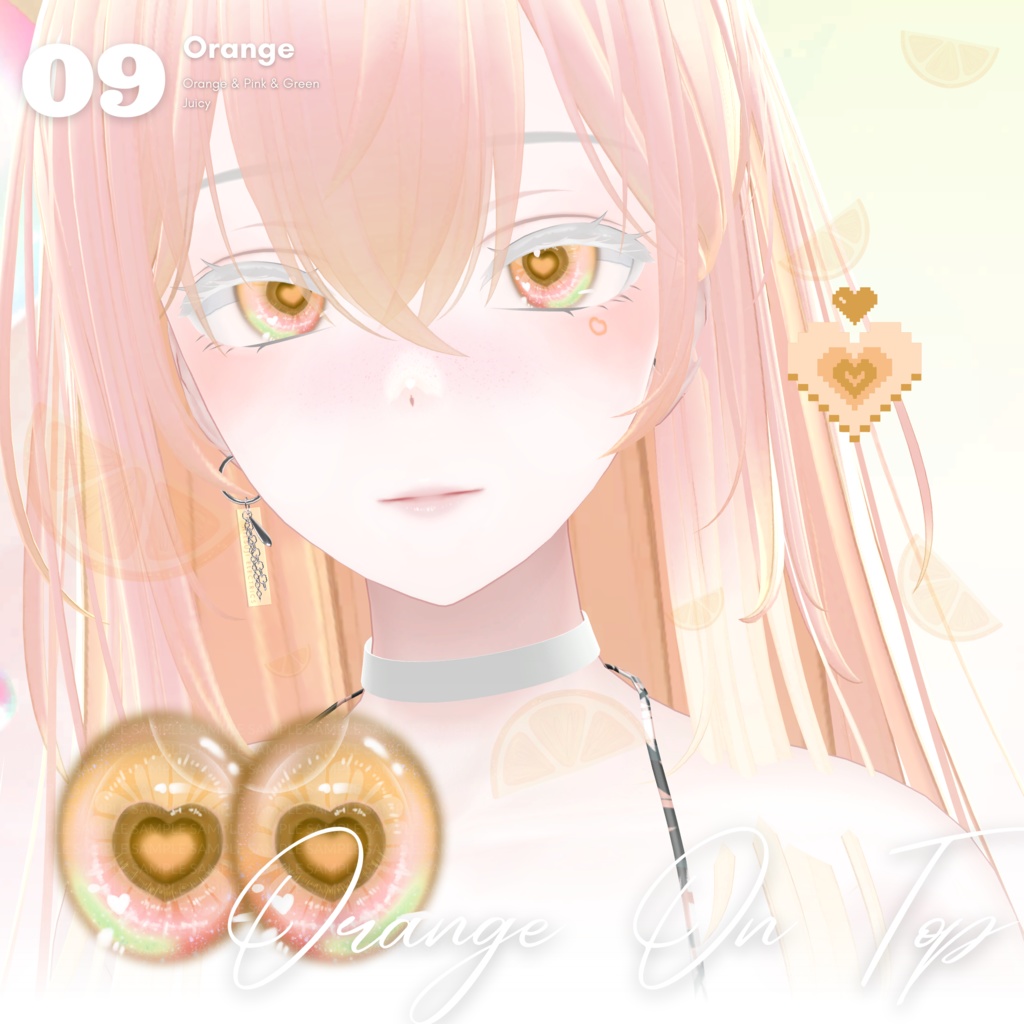 【森羅Shinra】Hearti Eye Texture + Tattoo + Makeup