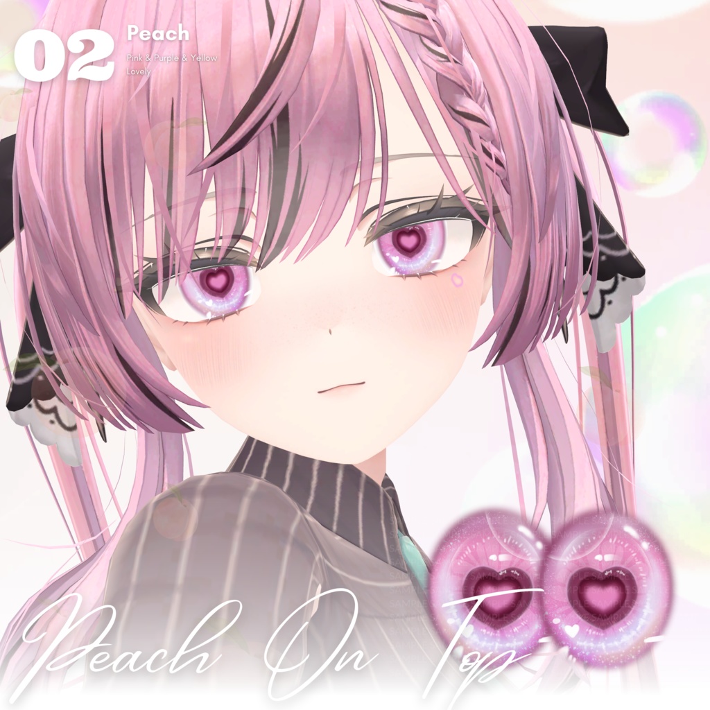 【マヌカ Manuka】Hearti Eyes Texture + Tattoo + Makeup