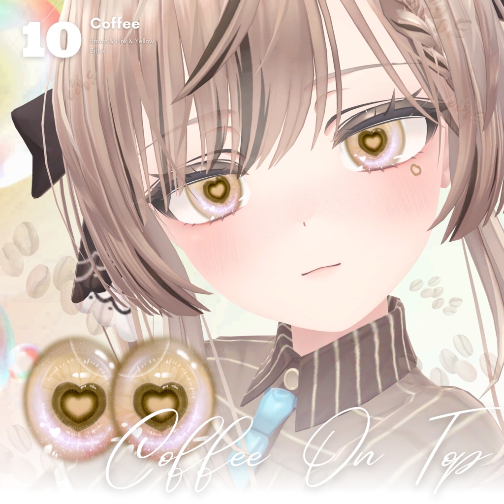 【マヌカ Manuka】Hearti Eyes Texture + Tattoo + Makeup