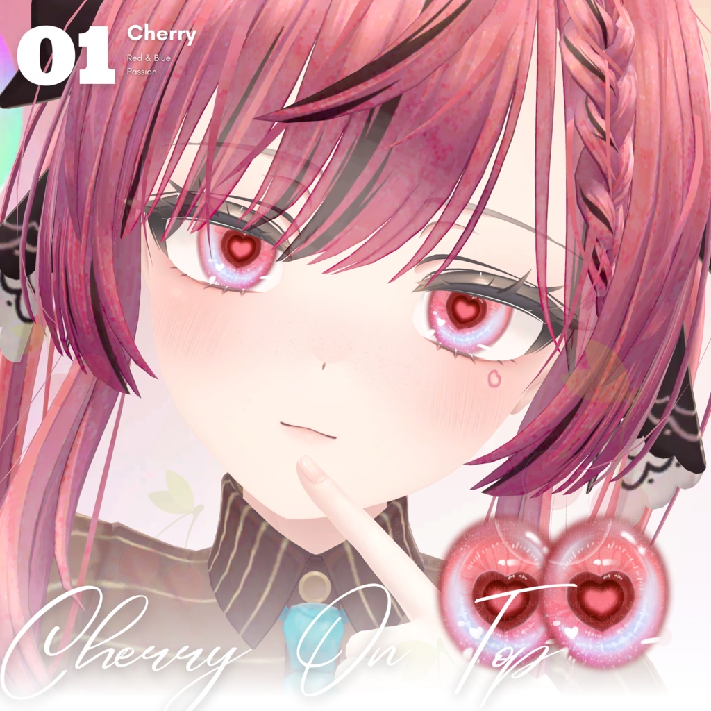 【マヌカ Manuka】Hearti Eyes Texture + Tattoo + Makeup