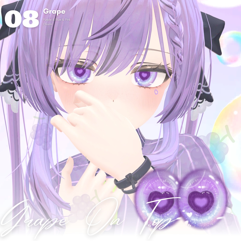 【マヌカ Manuka】Hearti Eyes Texture + Tattoo + Makeup