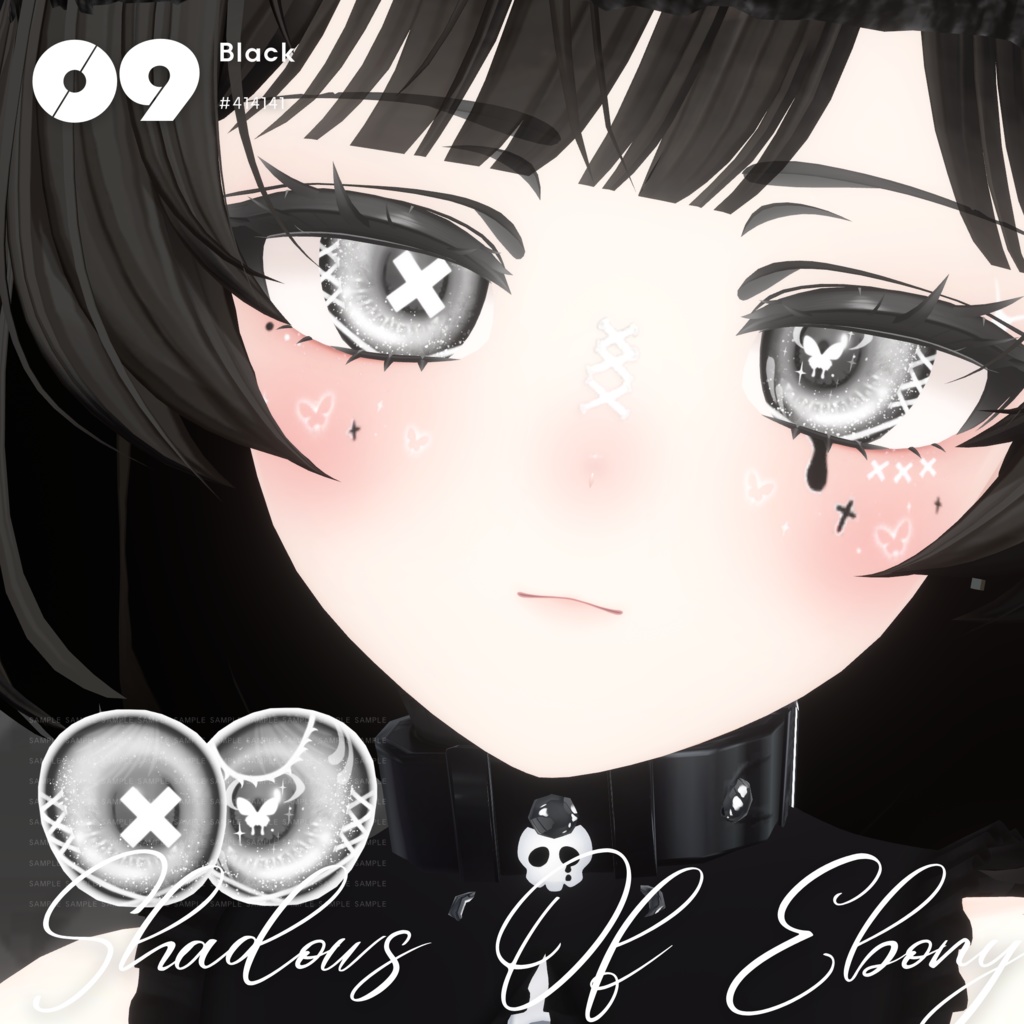 【マヌカ Manuka】Butterfly Eye Texture + Makeup + Tattoo