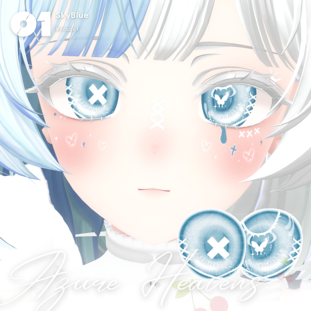 【マヌカ Manuka】Butterfly Eye Texture + Makeup + Tattoo