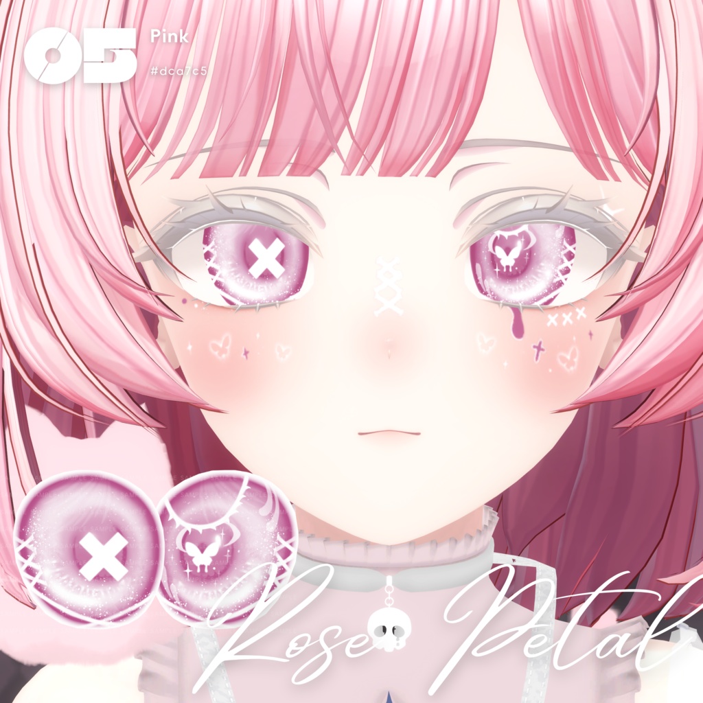 【マヌカ Manuka】Butterfly Eye Texture + Makeup + Tattoo