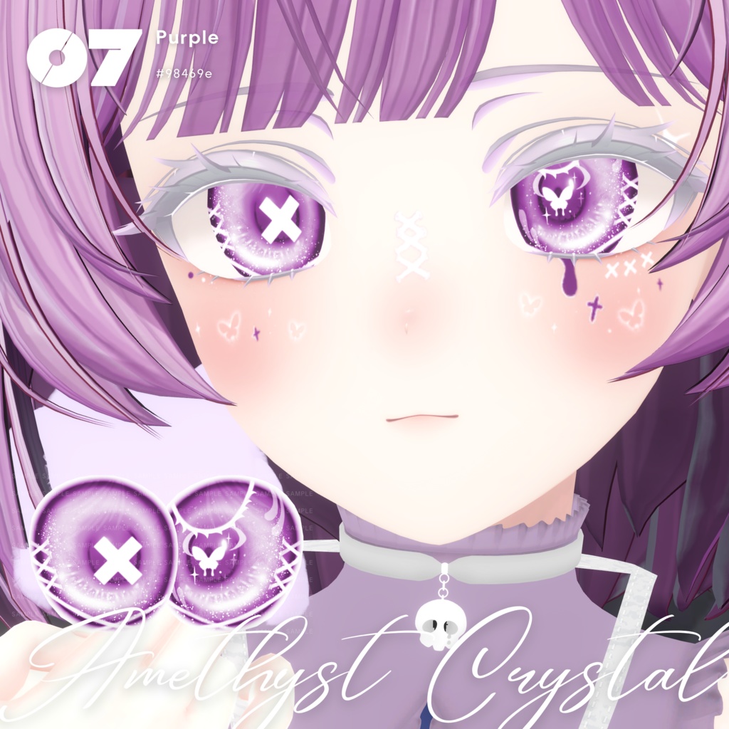 【マヌカ Manuka】Butterfly Eye Texture + Makeup + Tattoo