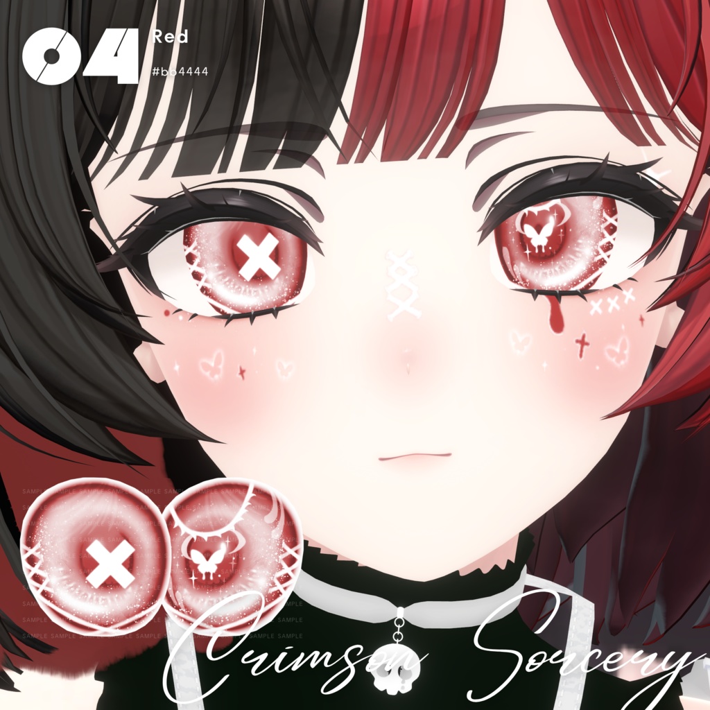 【マヌカ Manuka】Butterfly Eye Texture + Makeup + Tattoo