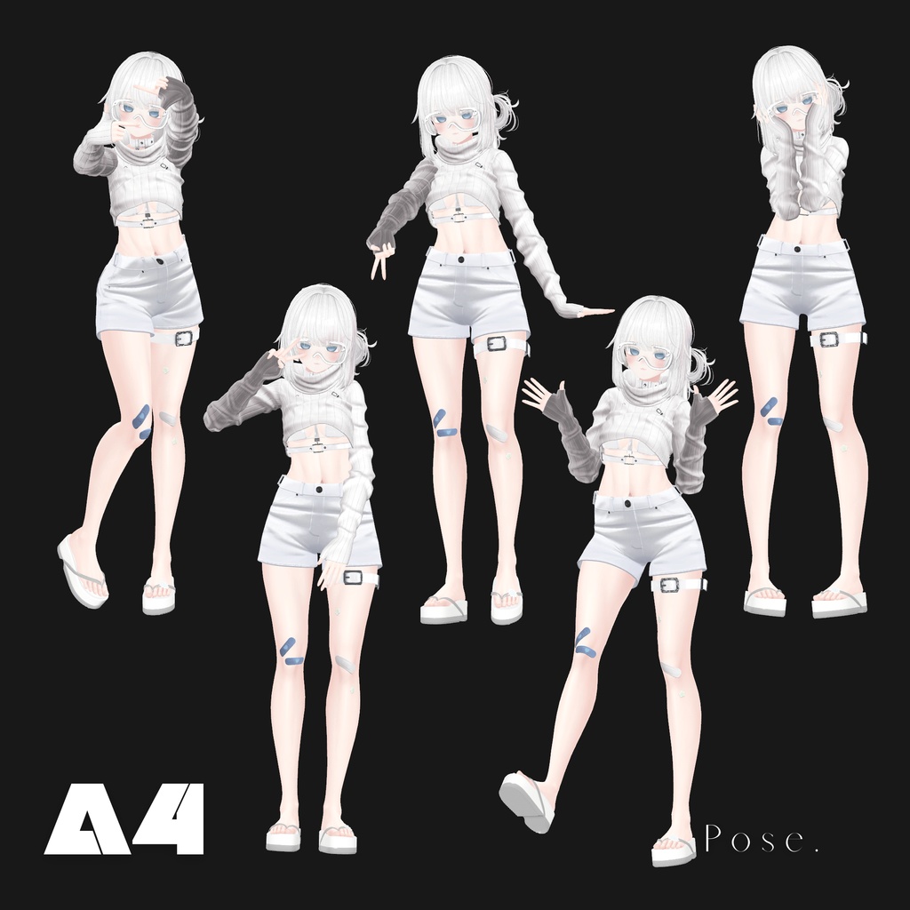 【All-Round Pose Set】Basic+Cool+Cute (全80種)