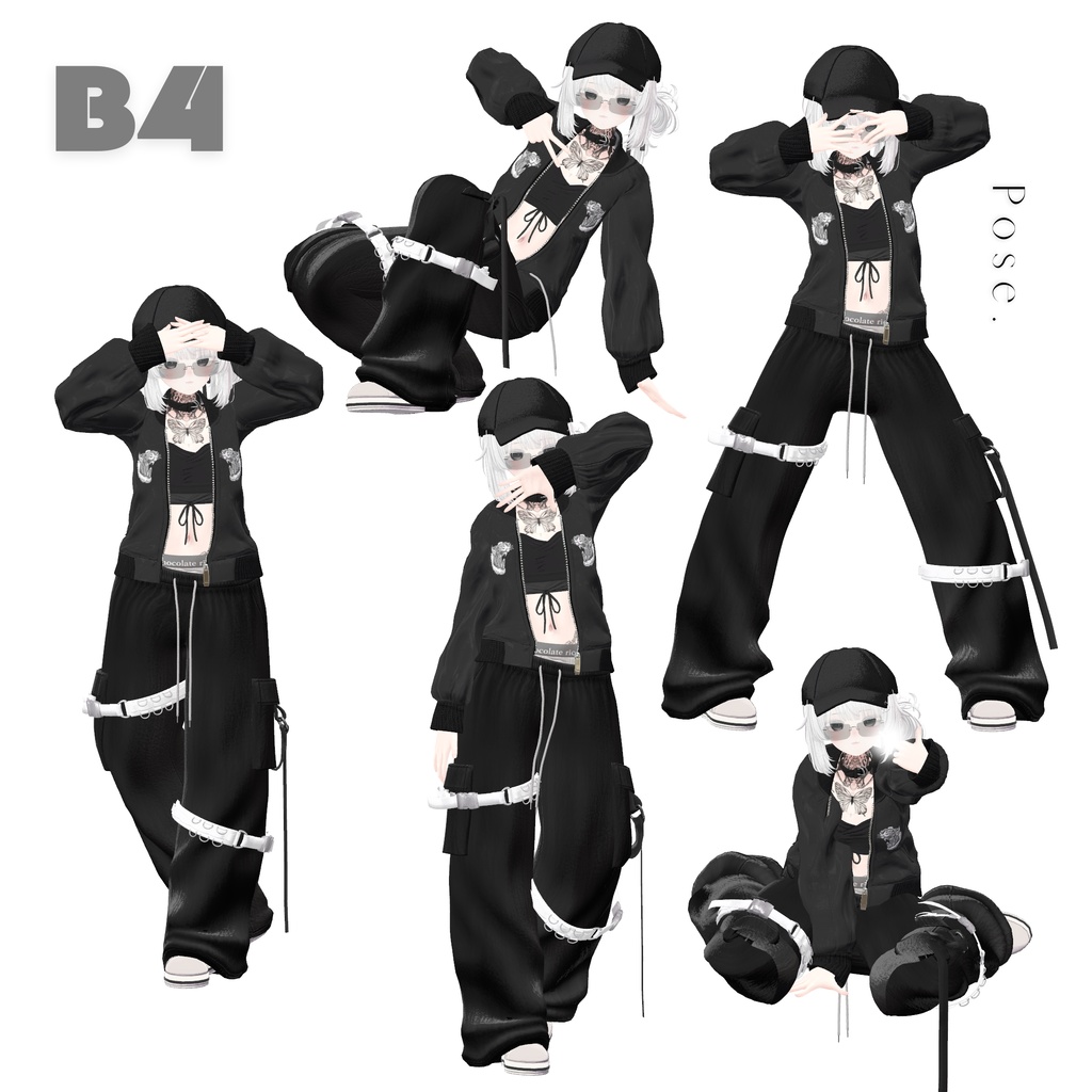 【All-Round Pose Set】Basic+Cool+Cute (全80種)