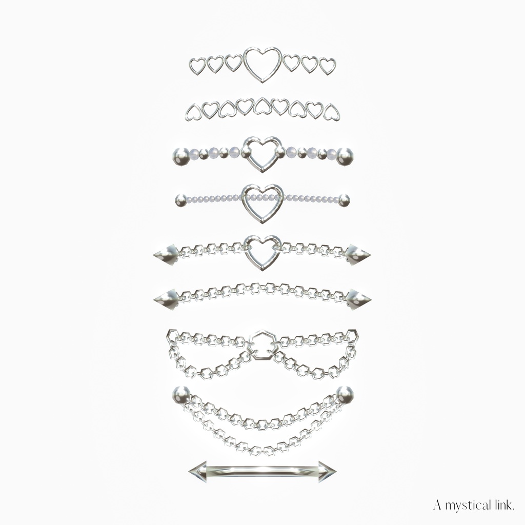 Nose Chain Piercingピアス (全9種)