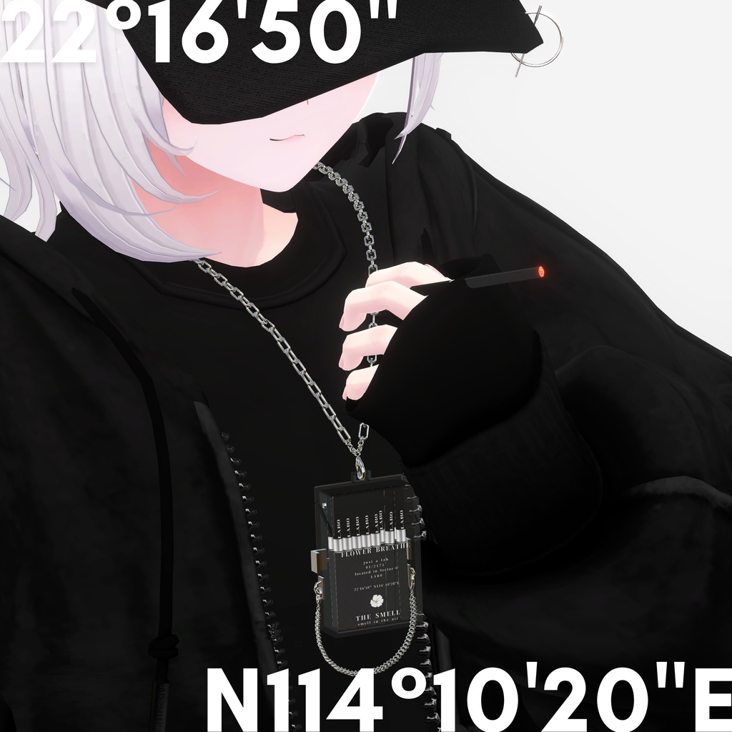 Cigaretteタバコ『Flower Breathe』Necklace