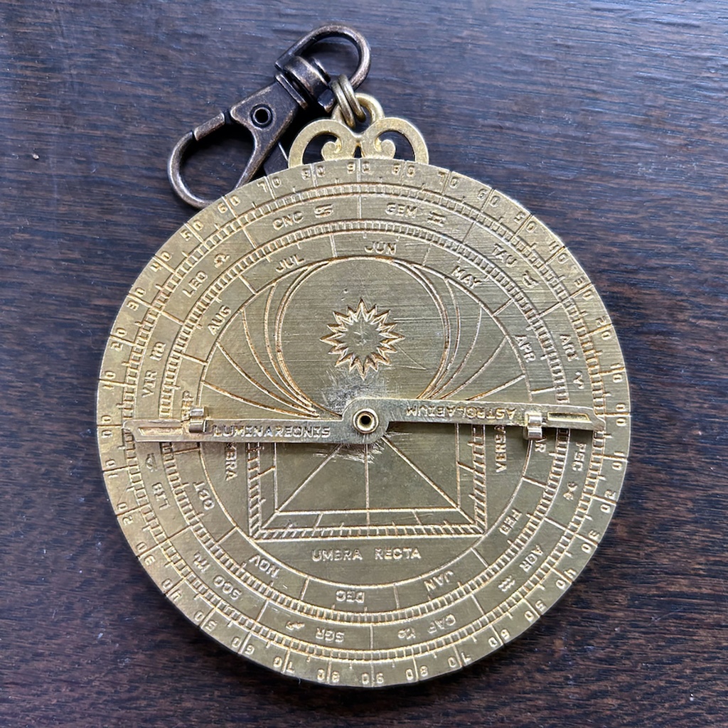 【C品・わけあり】真鍮製・実用アストロラーベ【送料込】