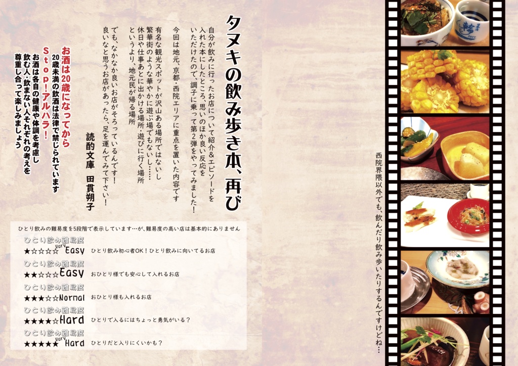 タヌキの飲み歩き物語 地元 西院界隈編【スマートレター】