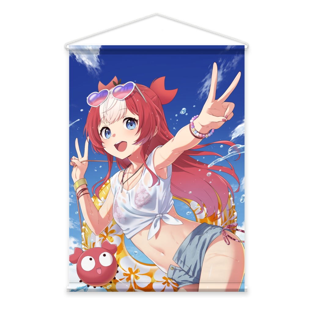 かにゃぴぃタペストリー夏