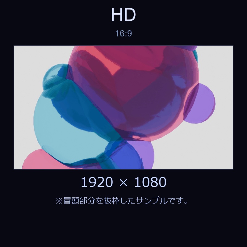 【配信素材】カラフルゼリーっぽい球体のループ動画【縦型あり・TikTok/Shortsにも】