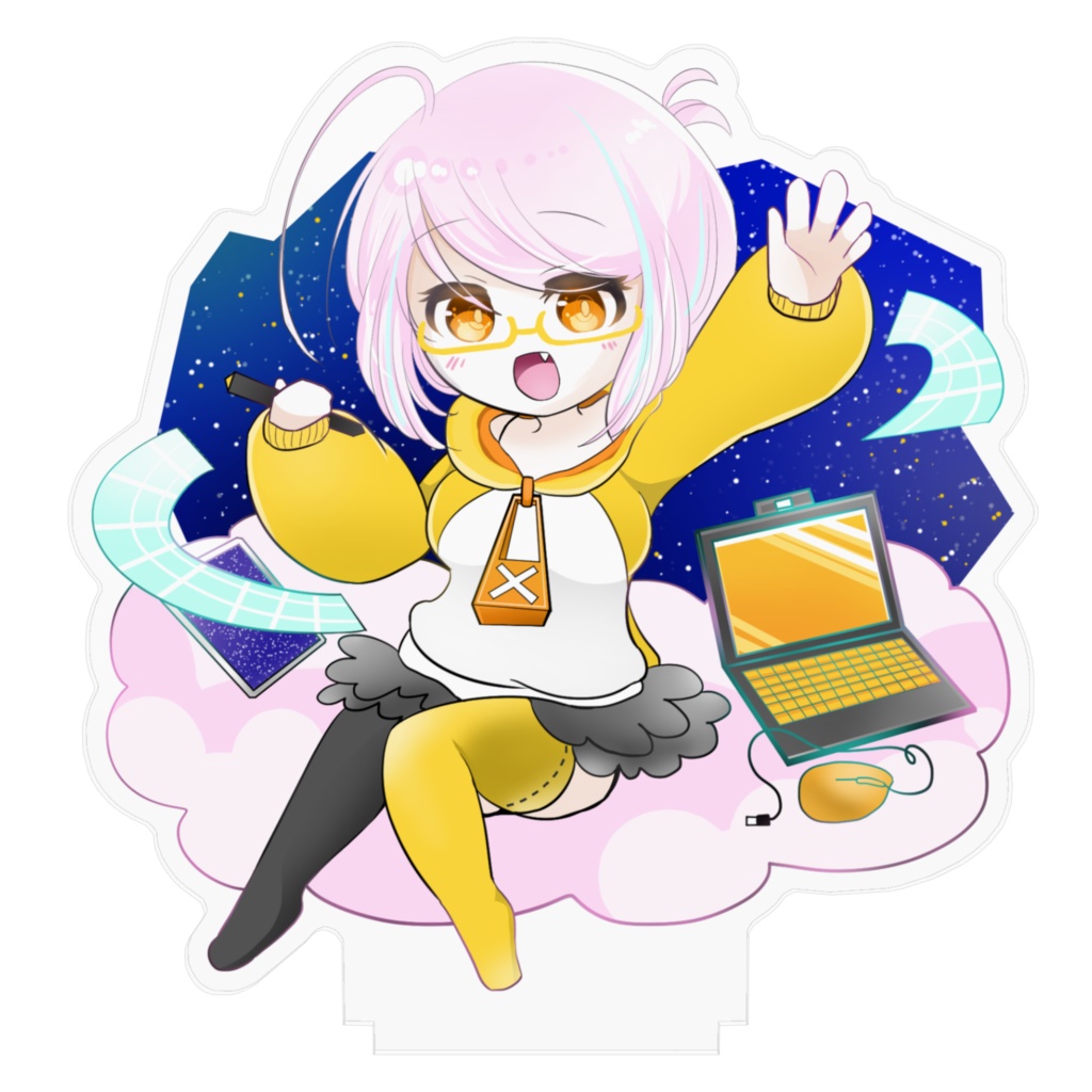 ふかふかクッション!ミスイセンアクリルフィギュア