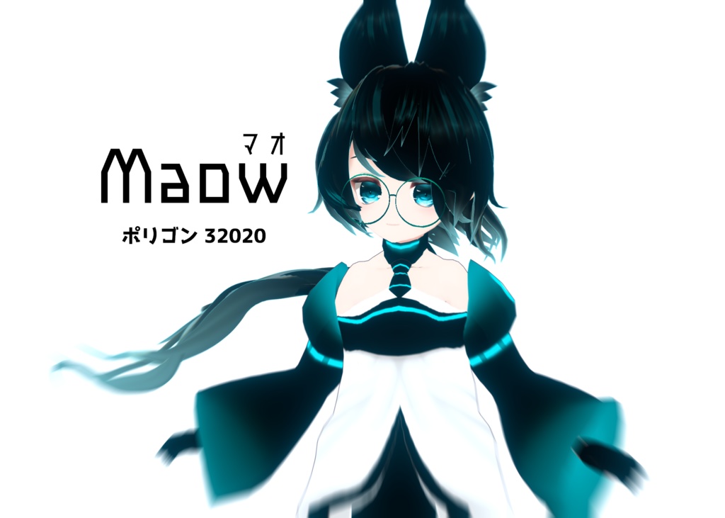 【Vroid】Maow-マオ- 【VRChat3Dモデル】