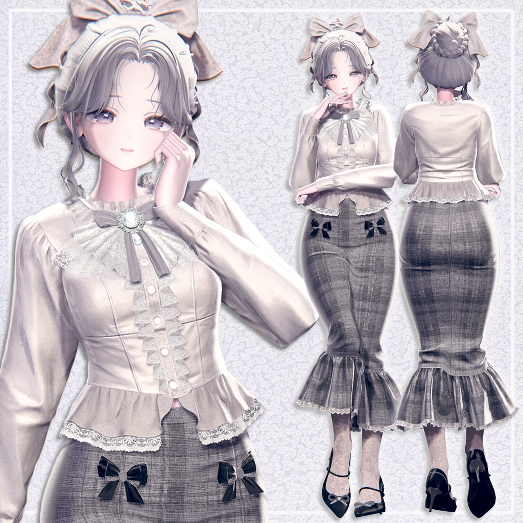 [23アバター対応]014Mermaid Skirt