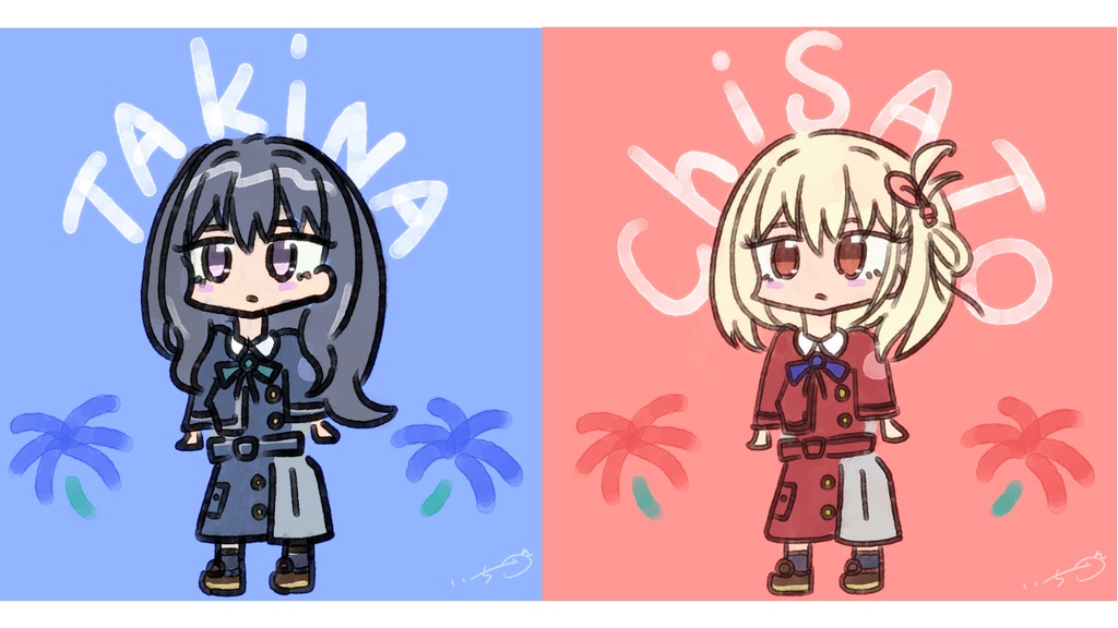 リコリコ 夏のぽや壁紙セット