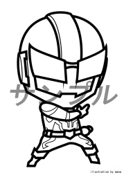 まめダルライザーぬりえ01