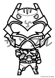 まめデナーぬりえ01