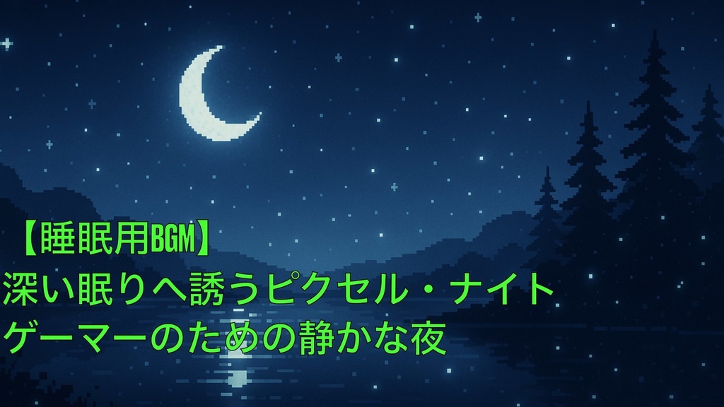【睡眠用BGM】深い眠りへ誘うピクセル・ナイト|ゲーマーのための静かな夜 #01