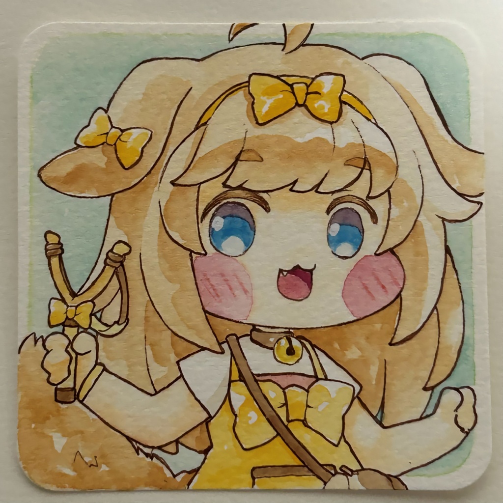 トリッカル◇バター 手描き水彩原画