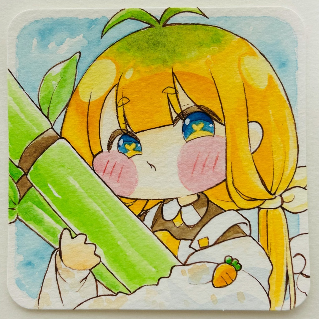 トリッカル◇キャロット 手描き水彩原画