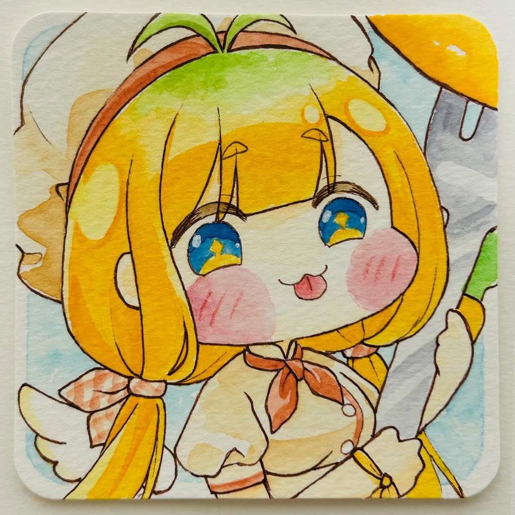 トリッカル◇キャロット 手描き水彩原画