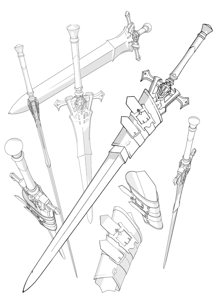 FF16クライヴの剣（インヴィクタス）3D素材