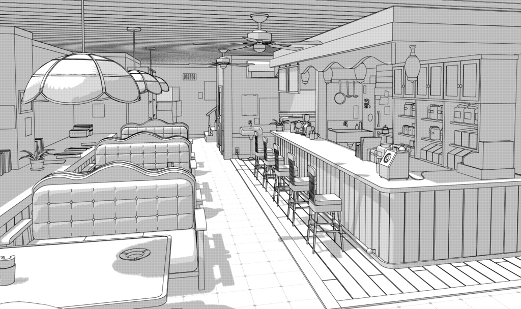 ペルソナ5ルブラン3D素材(cs3o)