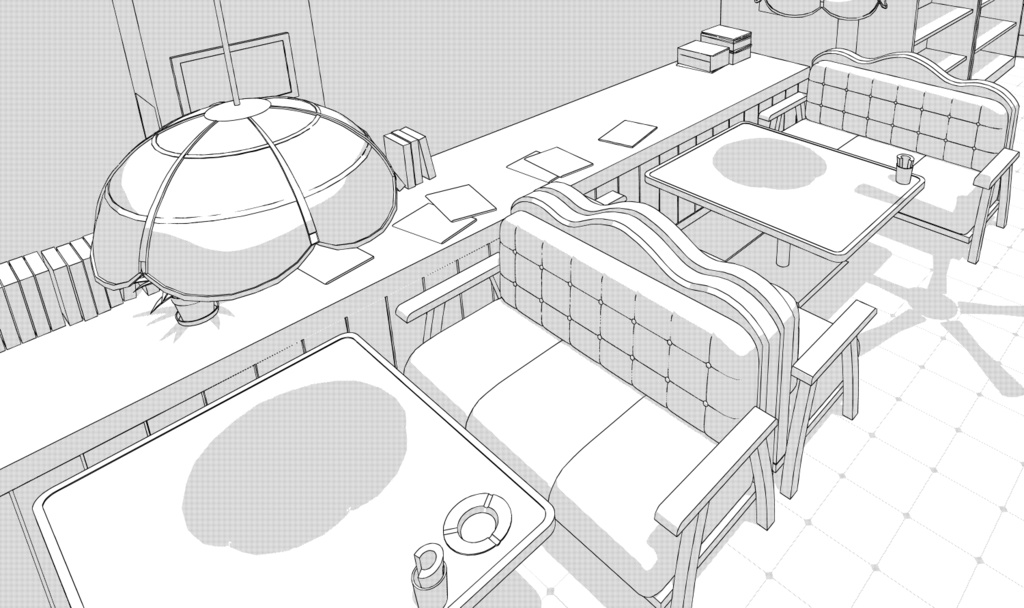 ペルソナ5ルブラン3D素材(cs3o)