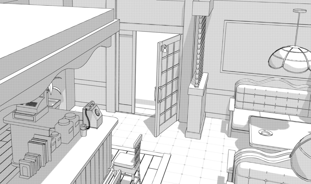 ペルソナ5ルブラン3D素材(cs3o)