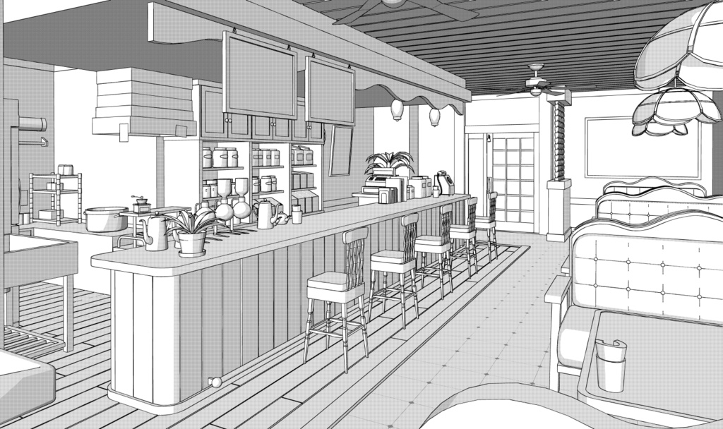 ペルソナ5ルブラン3D素材(cs3o)