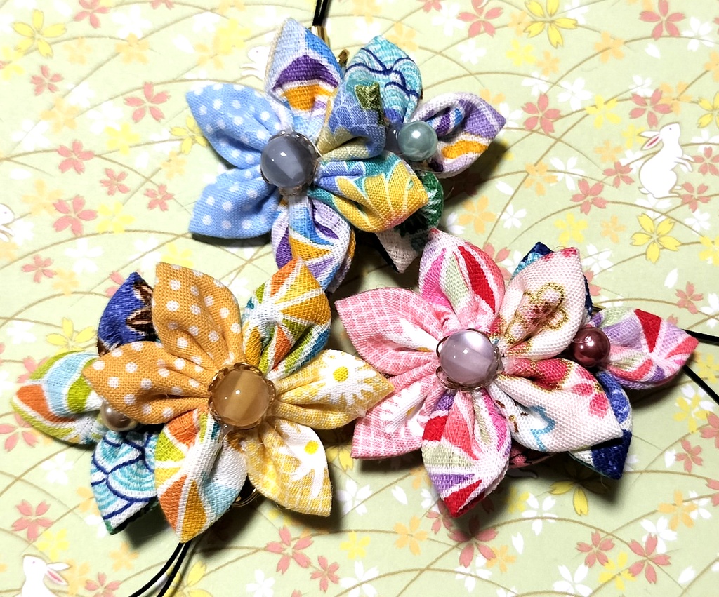 沖縄宝剣イメージ布つまみストラップC