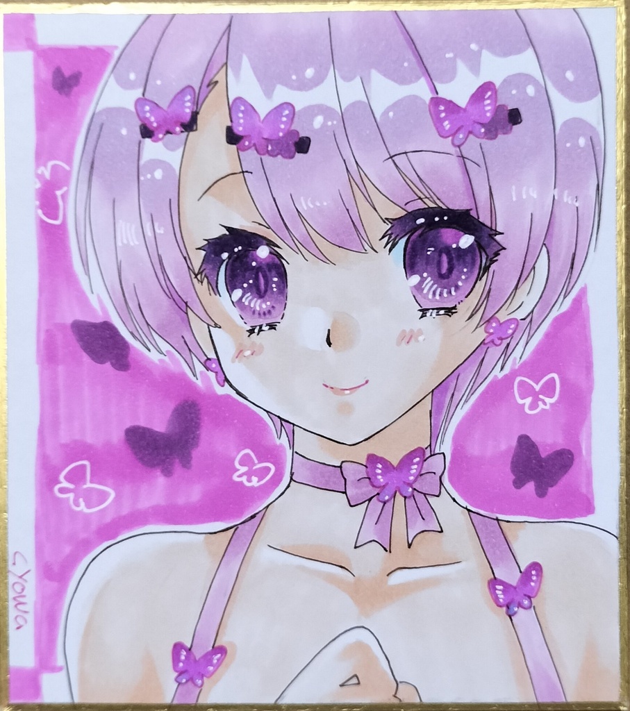 【小サイズ】カラバリ少女・紫