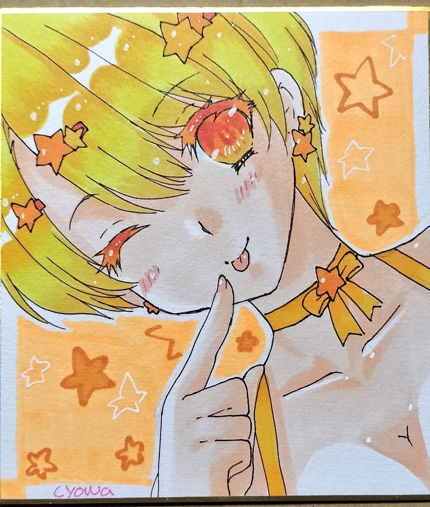【小サイズ】カラバリ少女・黄色