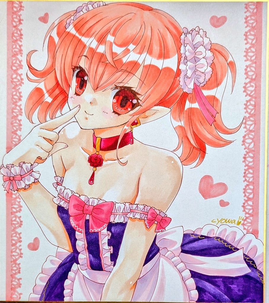 【大サイズ】桃色髪のメイドさん