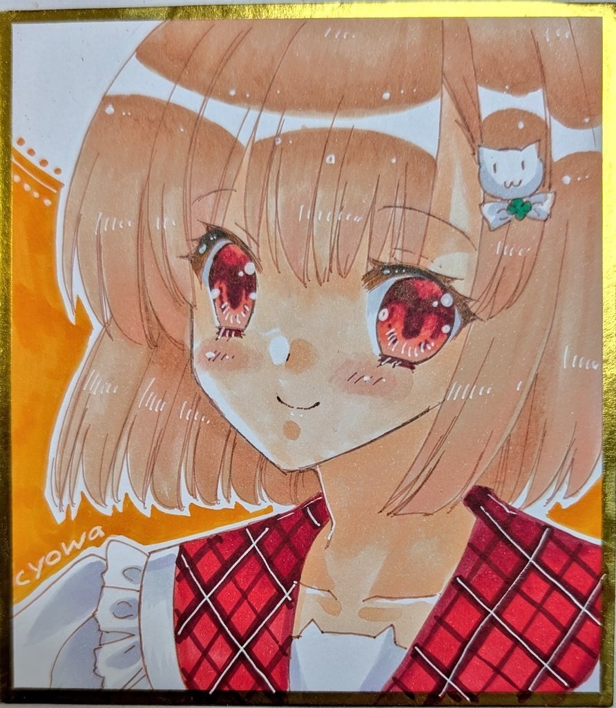 【小サイズ】チェックセーラー少女
