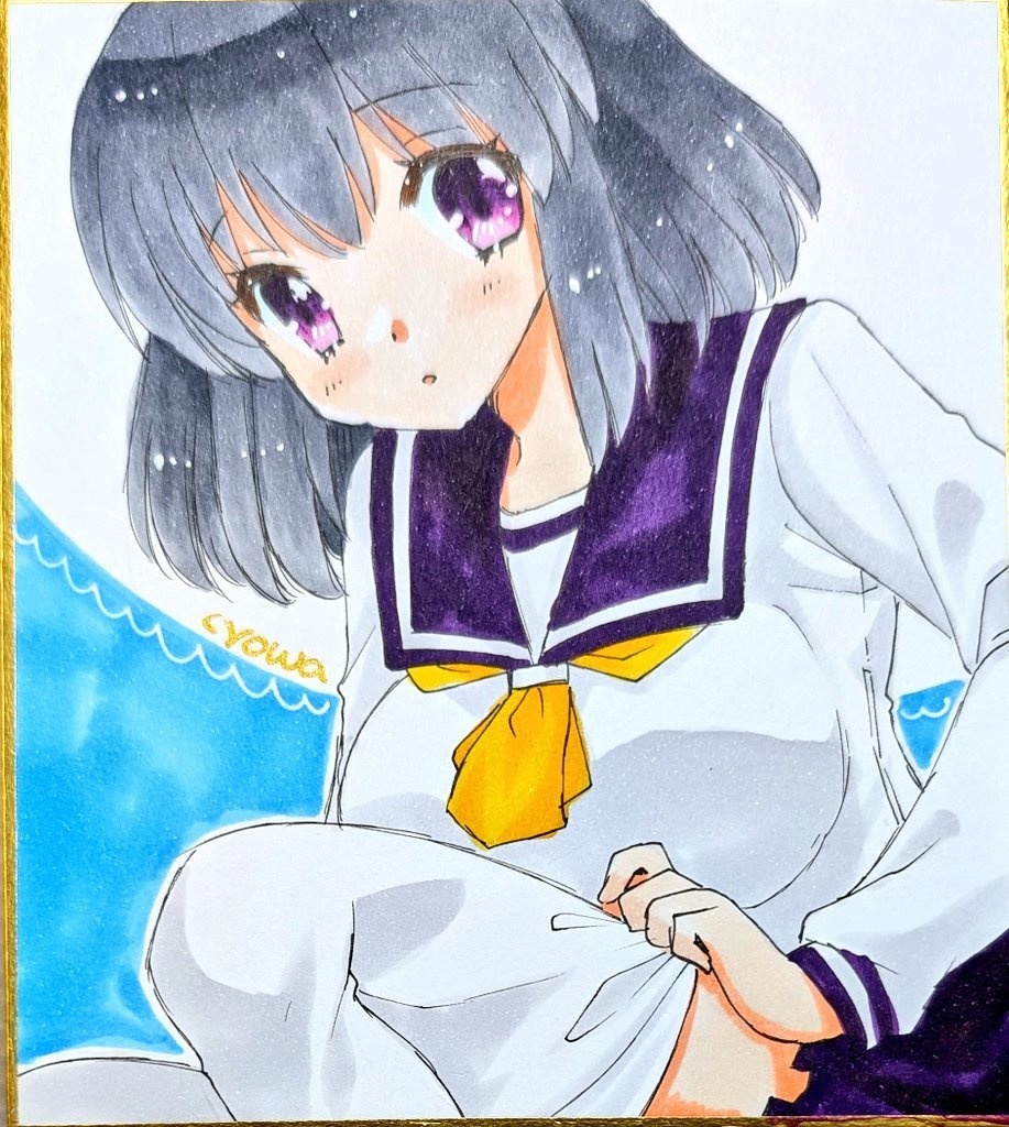 【小サイズ】ニーソを履く少女