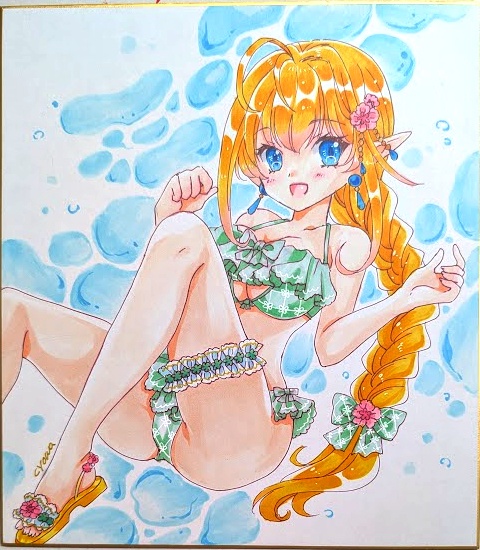 【大サイズ】水着エルフさん
