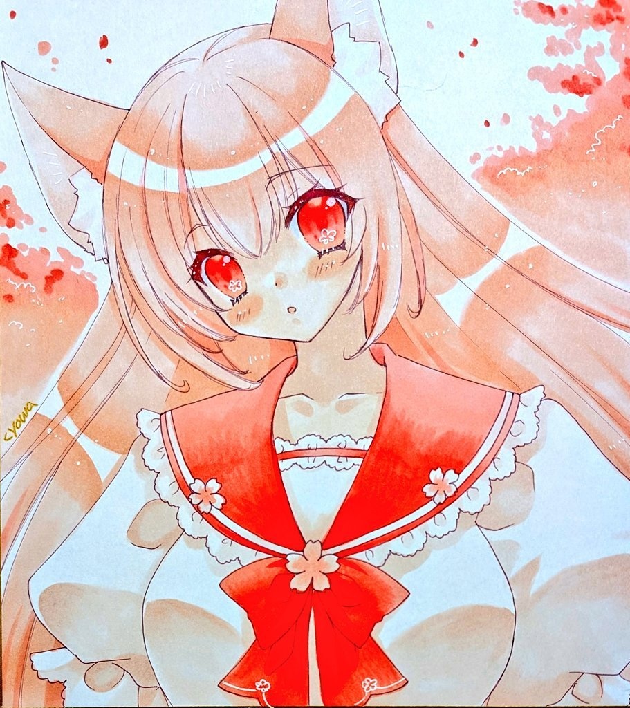 【大サイズ】桜色猫さん