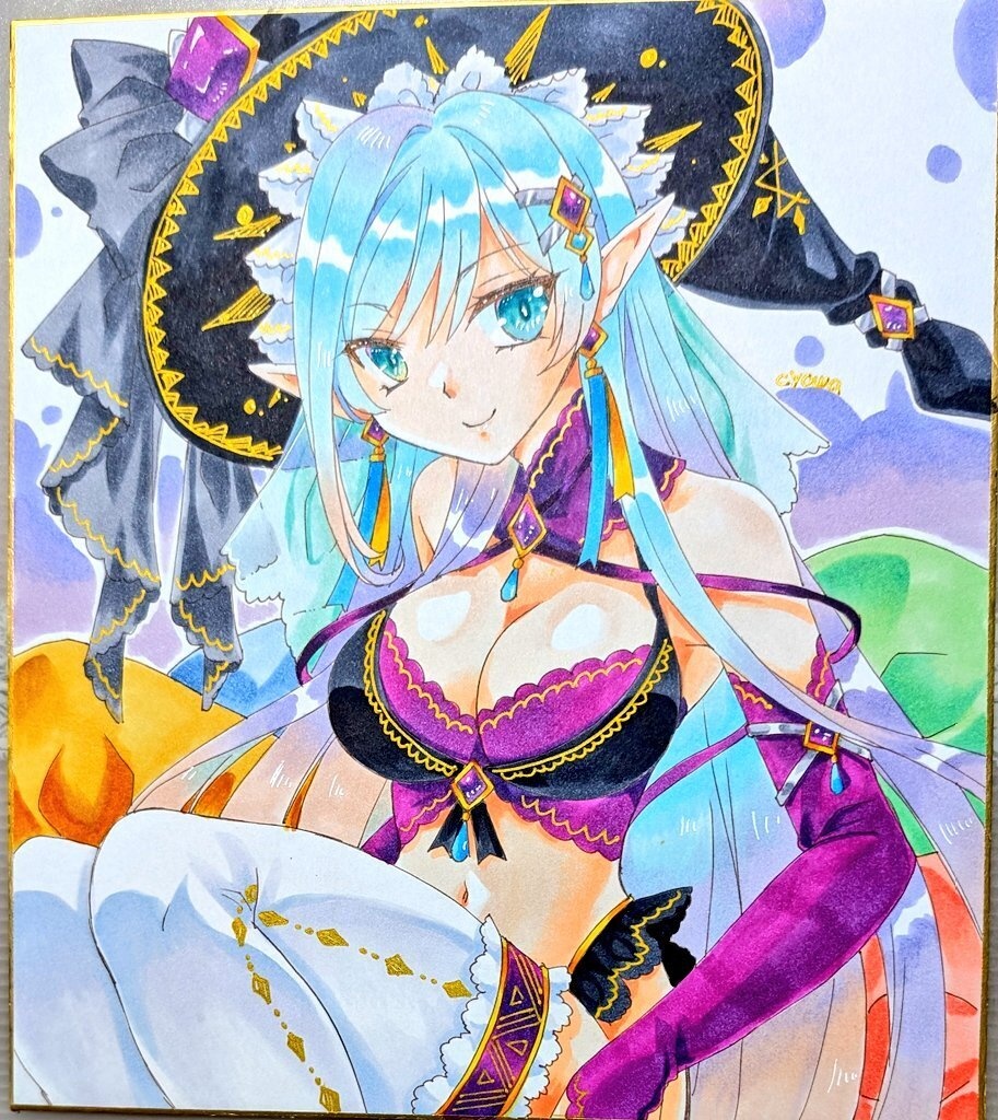 【大サイズ】翡翠色魔女さん