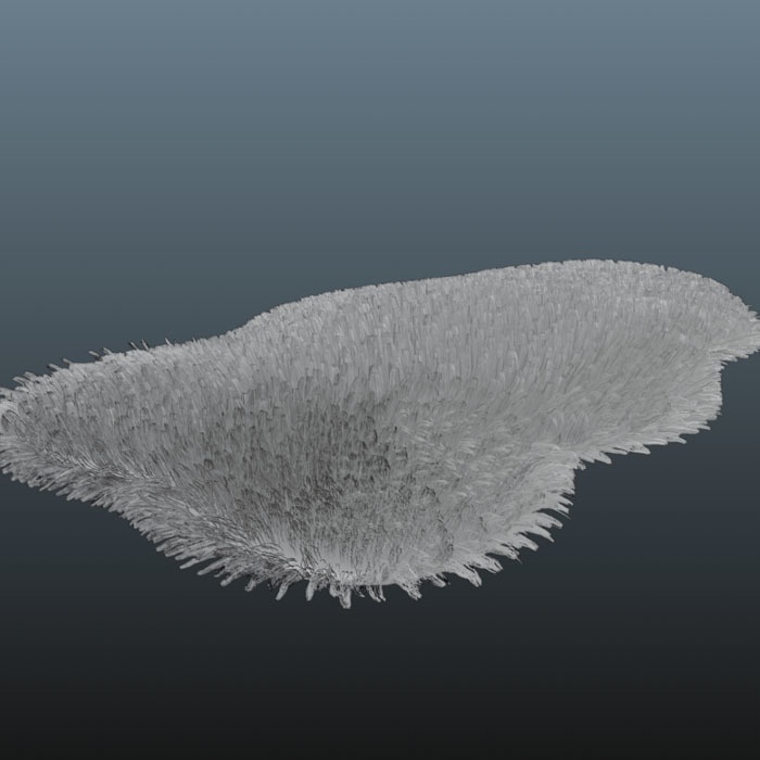 3d　毛皮　絨毯　毛布　blender