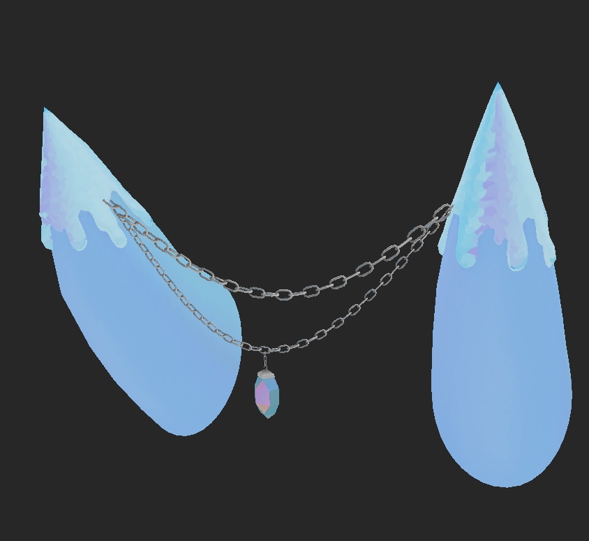 Drip Horns with Gemstone