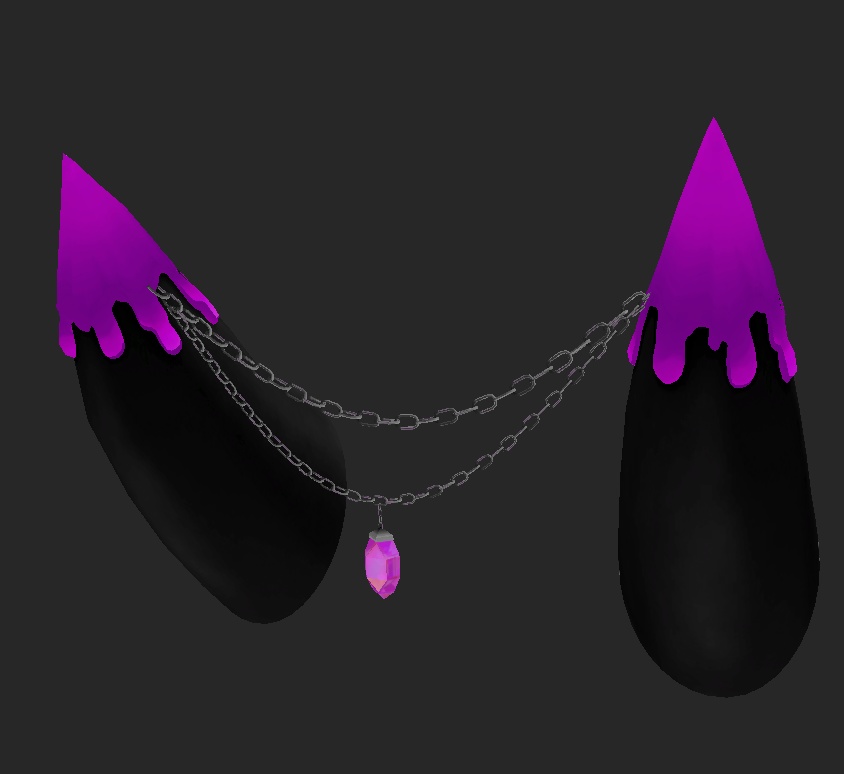 Drip Horns with Gemstone