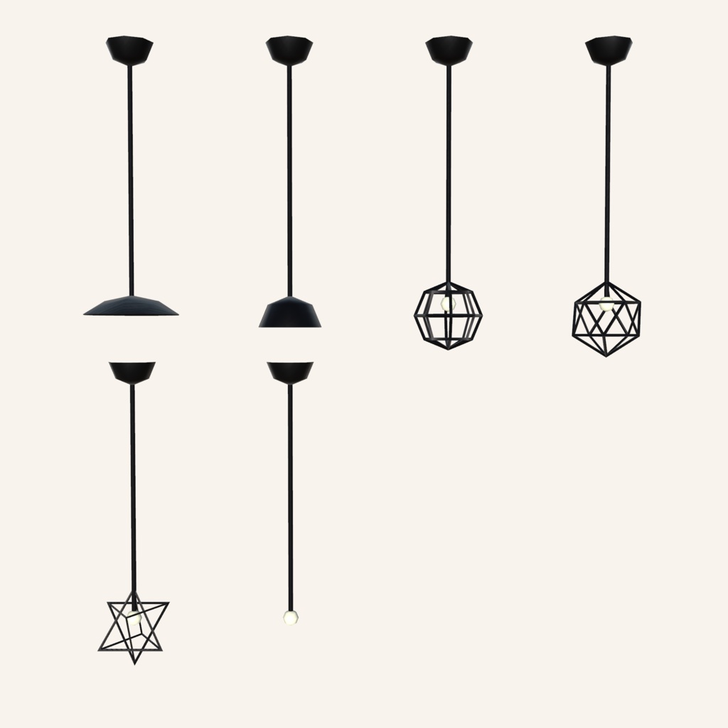 【VRChat想定】家具セット(64点)